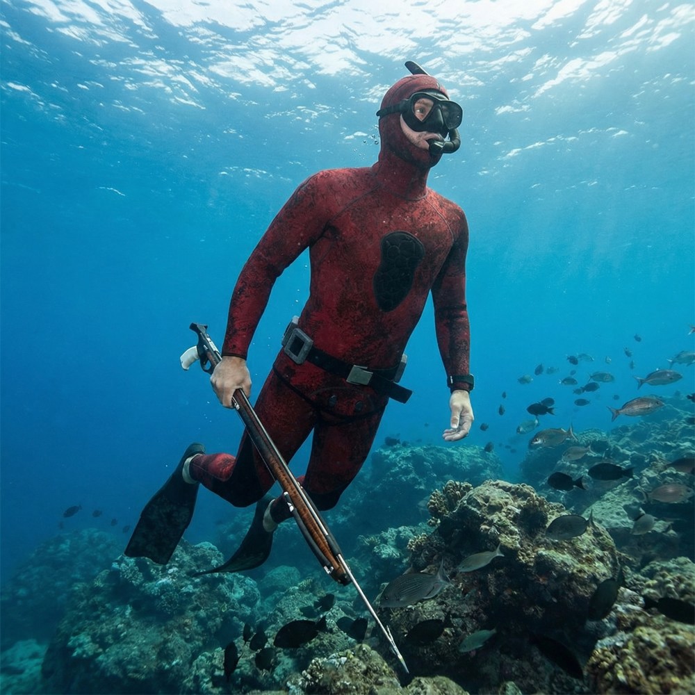 3MM Male Camo Two Pieces Wetsuit- Long John